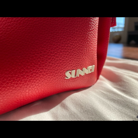 Sunnei Cubetto Leather Shoulder Bag - Picture 3 of 9